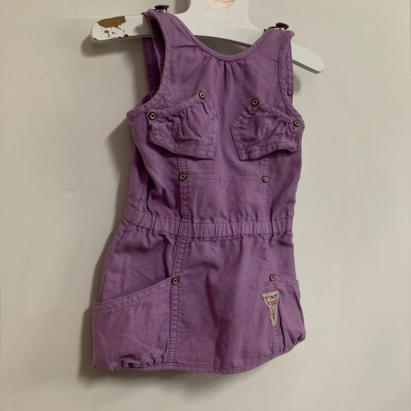 Diesel Baby 60’s style Linen Jumper Dress - Picture 2 of 13